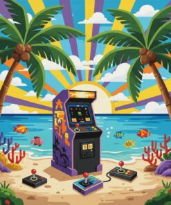 Gaming In The Tropics Paint By Numbers