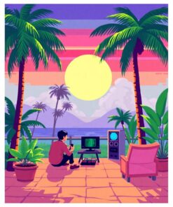 Realistic Palms Paint Numbers