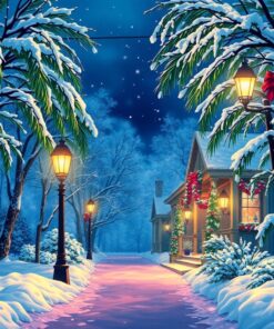 Tropical Snow Paint Numbers