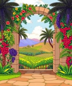 Tropical Vineyards Paint Numbers