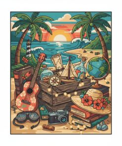 Gathered Vintage Island Notions Paint By Numbers