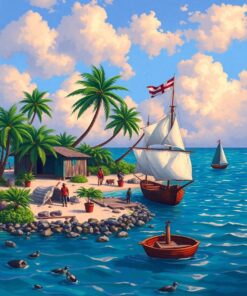 Island Gale Paint Numbers