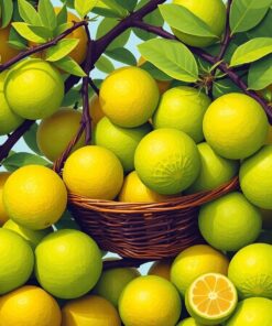 Tropical Limes Paint Numbers