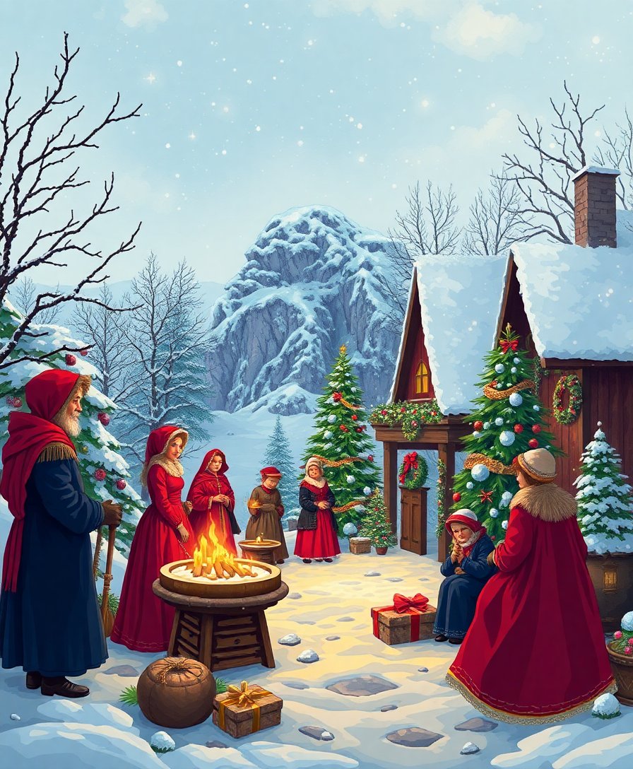 Island Yule Paint Numbers Island Yule Paint Numbers