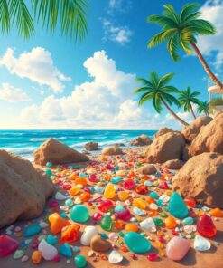 Beach Glass Paint Numbers