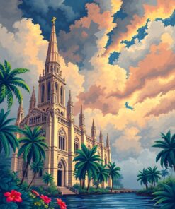 Cathedral Storm Paint Numbers