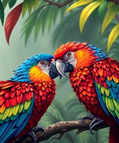 Macaw Encounter Paint Numbers