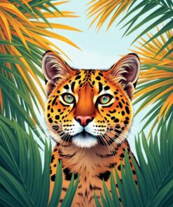 Vintage Palms Paint Numbers