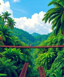 Jungle Bridge Paint Numbers