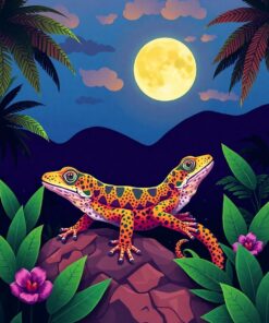 Tropical Moon Paint Numbers