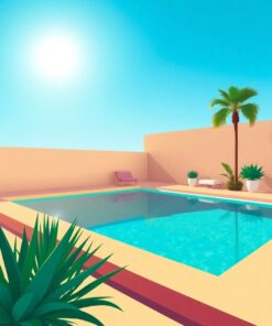 Turquoise Pool Paint Numbers