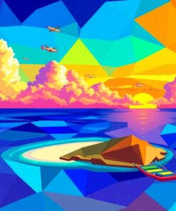 Atoll Skies Paint Numbers