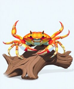 Crab Driftwood Paint Numbers