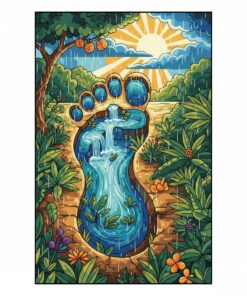 Giant Footprint Monsoon Trail Paint By Numbers