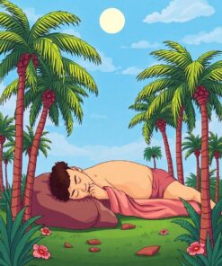 Under Palms Paint Numbers