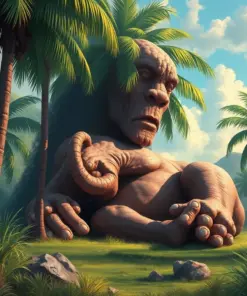 Giant Slumbering Under Palms Paint By Numbers