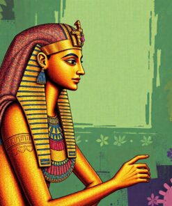 Gilded Isis Palm Shadows Paint By Numbers