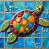 Gilded Island Turtle Tile Paint By Numbers