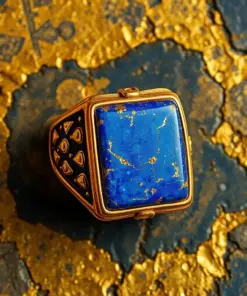 Gilded Lapis Relic Ring Paint By Numbers