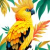 Tropical Cockatoo Paint Numbers
