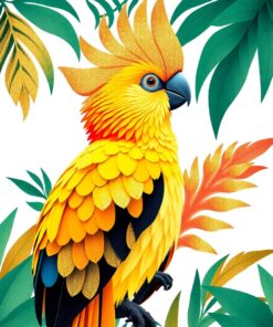 Tropical Cockatoo Paint Numbers