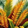 Tropic Fronds Paint Numbers