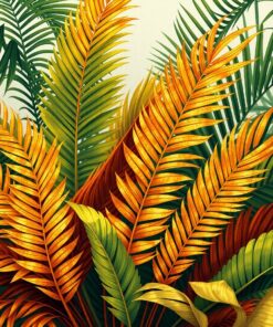 Tropic Fronds Paint Numbers