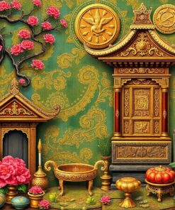 Gilded Relics Exotic Wood Paint By Numbers