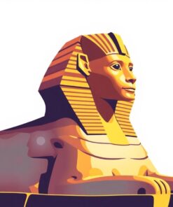 Gilded Sphinx Palm Shadow Paint By Numbers