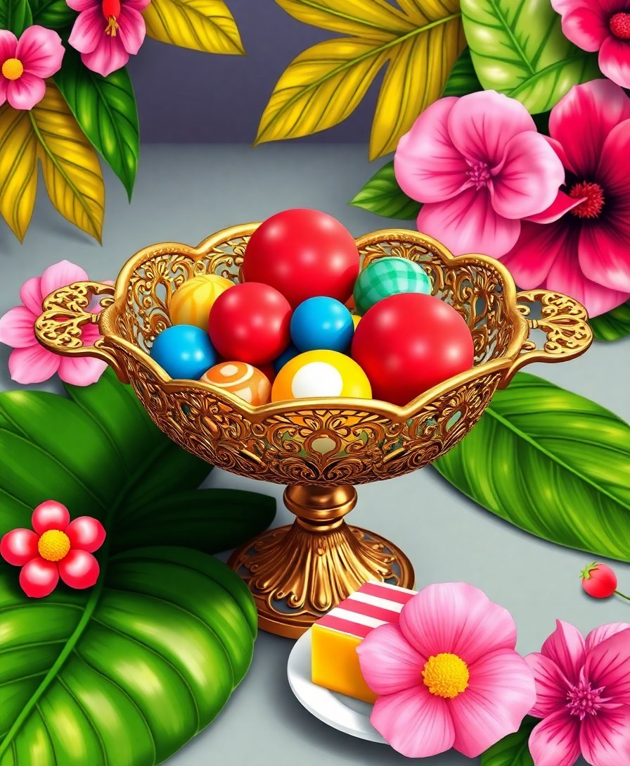 Confectionery Dish Paint Numbers Confectionery Dish Paint Numbers