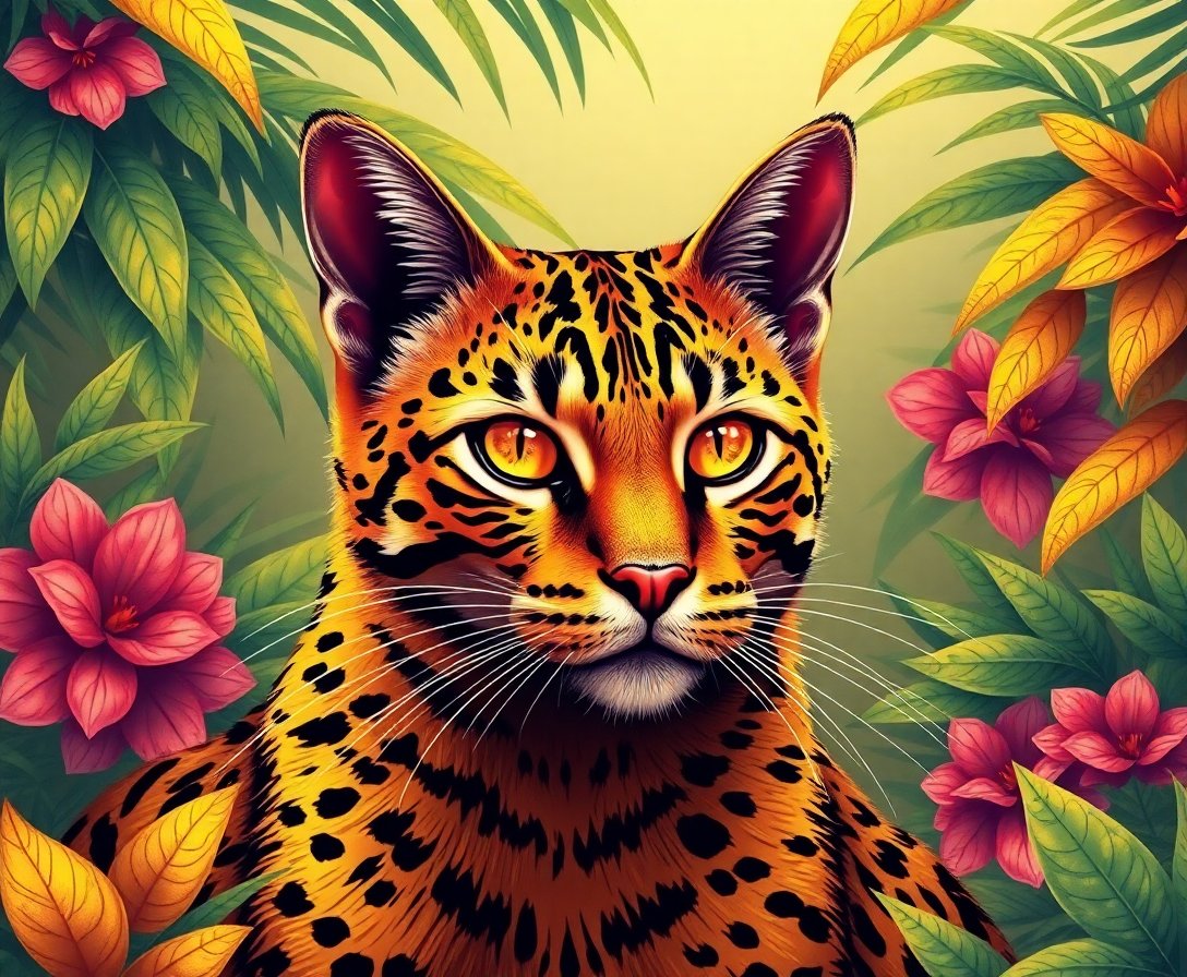 Feline Oasis Paint Numbers Feline Oasis Paint Numbers