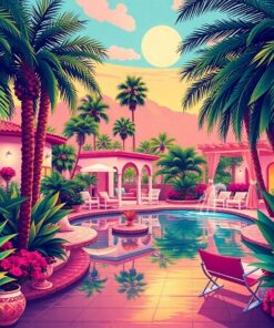 Glamorous Vintage Hollywood Oasis Paint By Numbers