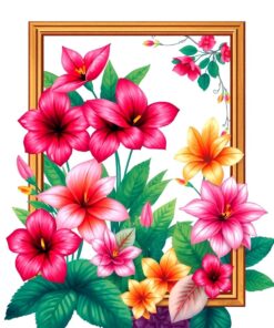 Tropical Blooms Paint Numbers