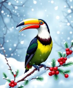 Amidst Snow Paint Numbers