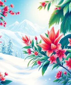 Tropical Flora Paint Numbers