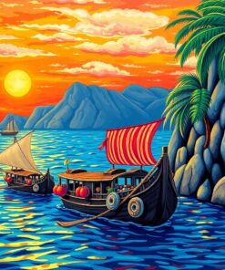 Gleaming Antique Philippine Sea Paint By Numbers