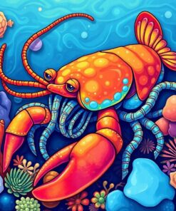 Crustacean Treasures Paint Numbers