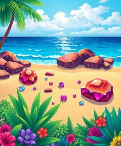 Sand Gems Paint Numbers