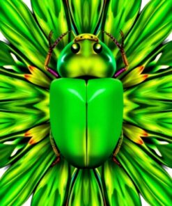 Scarab Symmetry Paint Numbers