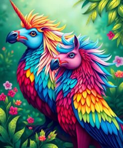 Exotic Birds Paint Numbers