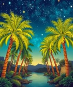 Cross Palms Paint Numbers