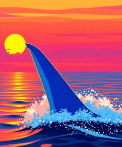 Tailfins Sunset Paint Numbers