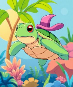 Turtle Cel Paint Numbers