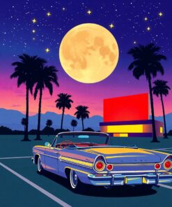 Palm Stars Paint Numbers