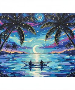Gliding Under Palm Stars Paint By Numbers
