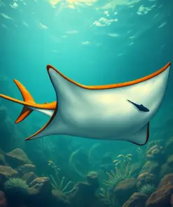 Gliding Vintage Ocean Ray Paint By Numbers