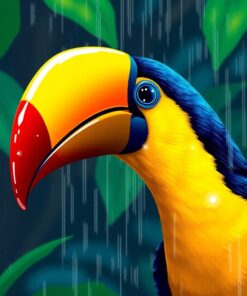 Toucan Beak Paint Numbers