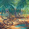 Glittering Wheels Palm Shadows Paint By Numbers