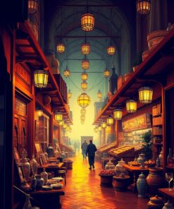 Antique Markets Paint Numbers