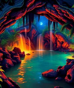 Tropical Grottos Paint Numbers